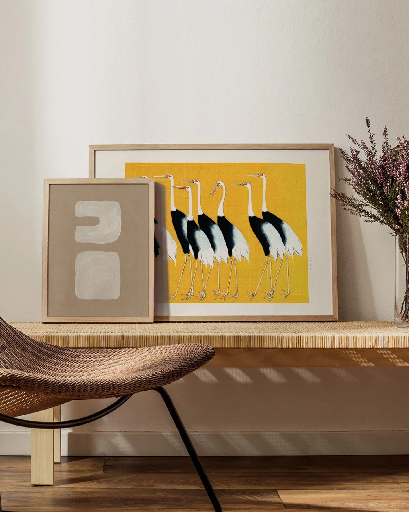 Discount Hannun Affiche Japanese Red-Crowned Crane Vintage