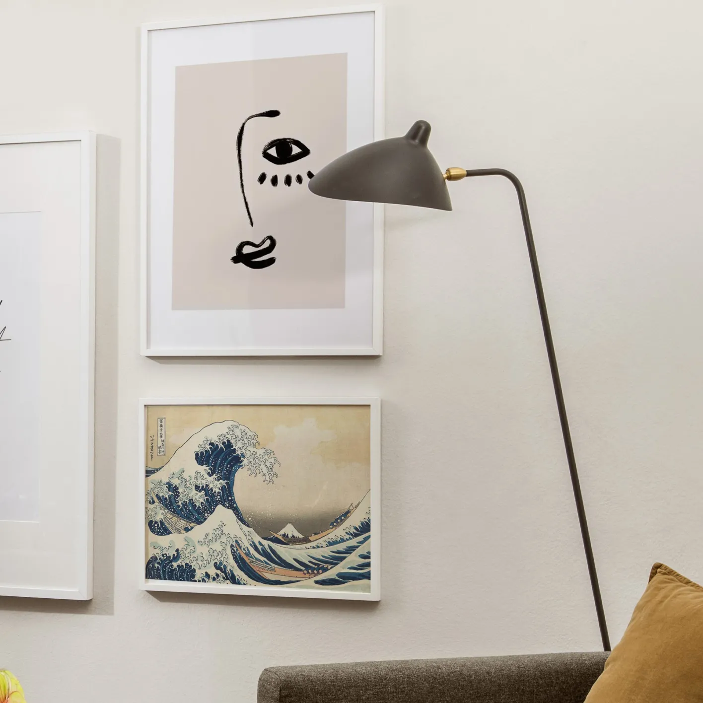 Fashion Hannun Affiche La Grande Vague de Kanagawa