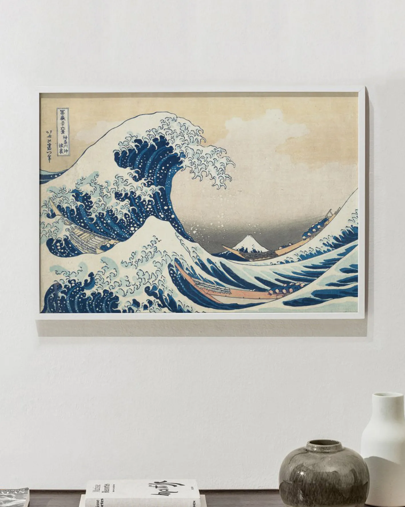 Fashion Hannun Affiche La Grande Vague de Kanagawa