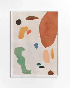 Best Hannun Affiche Organic Shapes Terracota 2