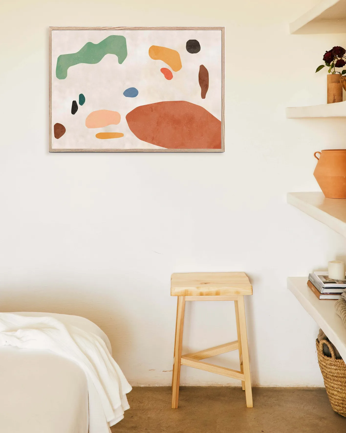 Best Hannun Affiche Organic Shapes Terracota 2