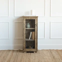 Cheap Hannun Armoire étroite Siem Noyerrustique