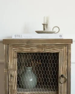 Cheap Hannun Armoire étroite Siem Noyerrustique