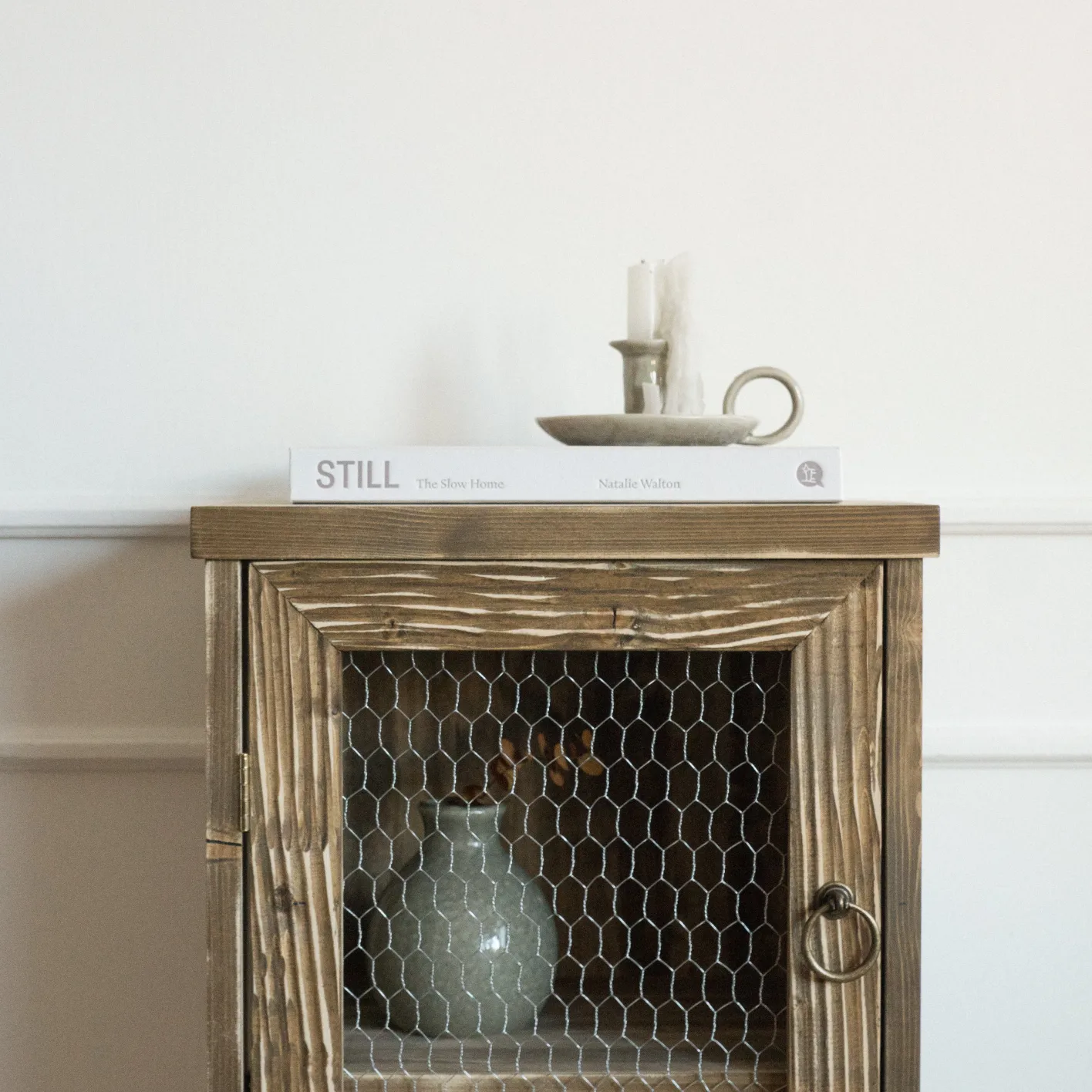 Cheap Hannun Armoire étroite Siem Noyerrustique