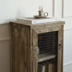 Cheap Hannun Armoire étroite Siem Noyerrustique