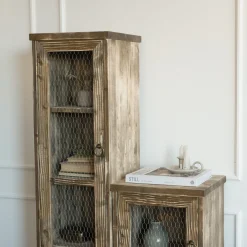 Cheap Hannun Armoire étroite Siem Noyerrustique