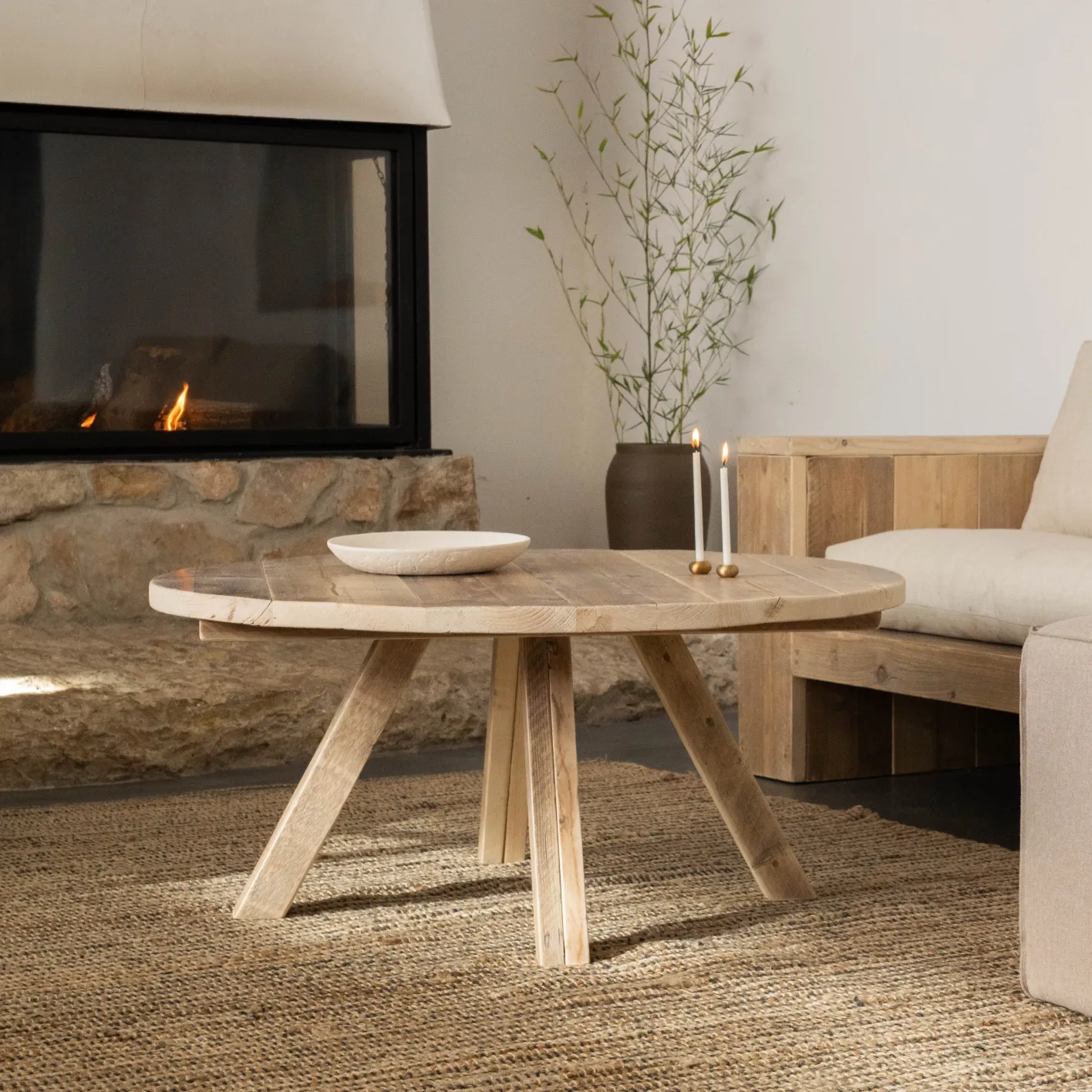 Sale Hannun Table basse ronde Amber