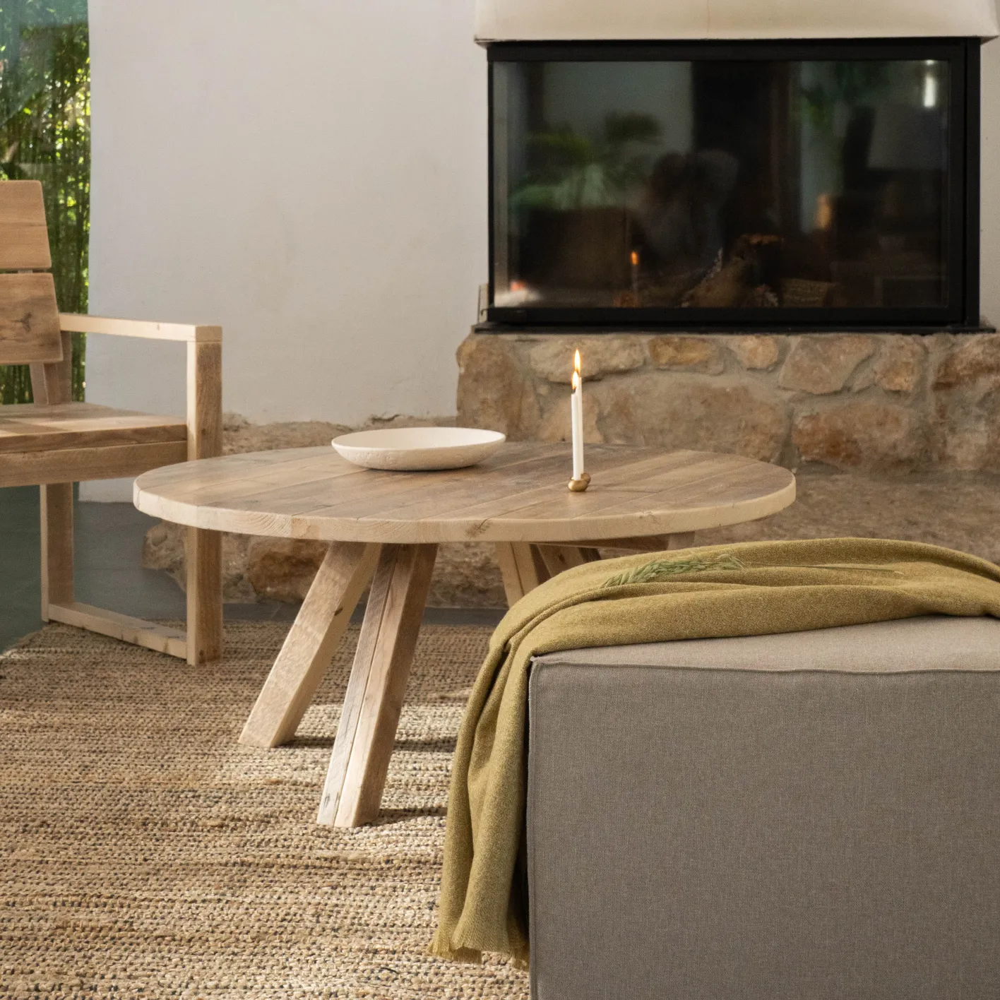 Sale Hannun Table basse ronde Amber