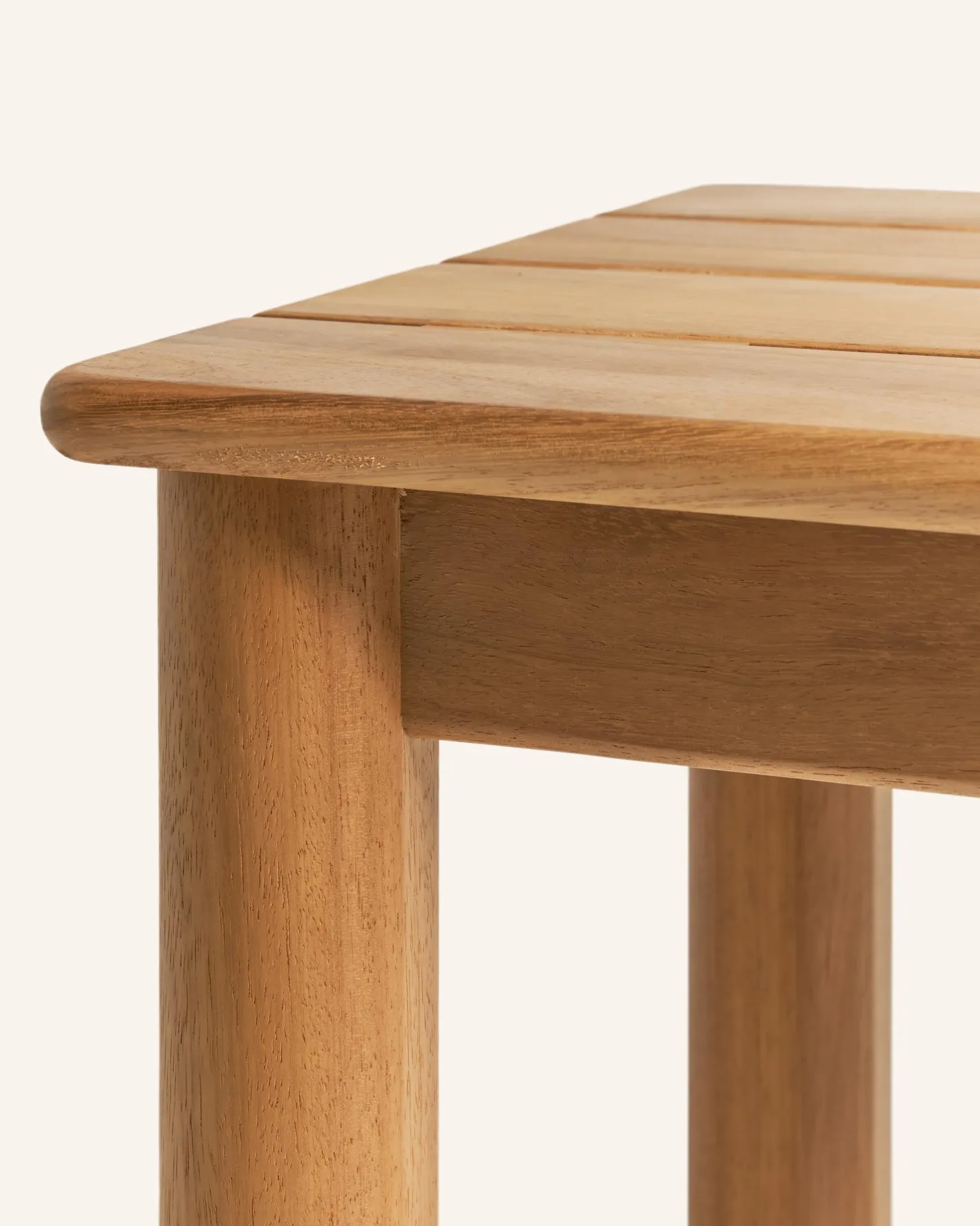 New Hannun Table d'appoint extérieure Raggio Iroko