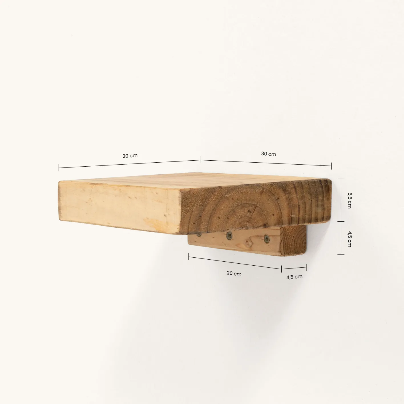 Best Sale Hannun Table de chevet Kapur Récupéré
