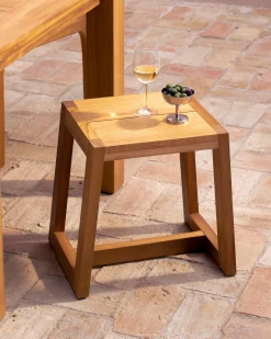 Outlet Hannun Tabouret d'extérieur Carlo Iroko