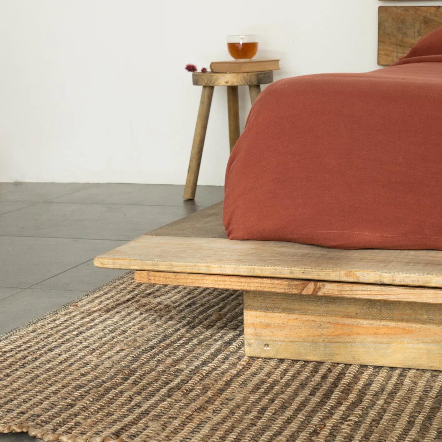 Best Hannun Tatami double avec tête de lit Anhelí
