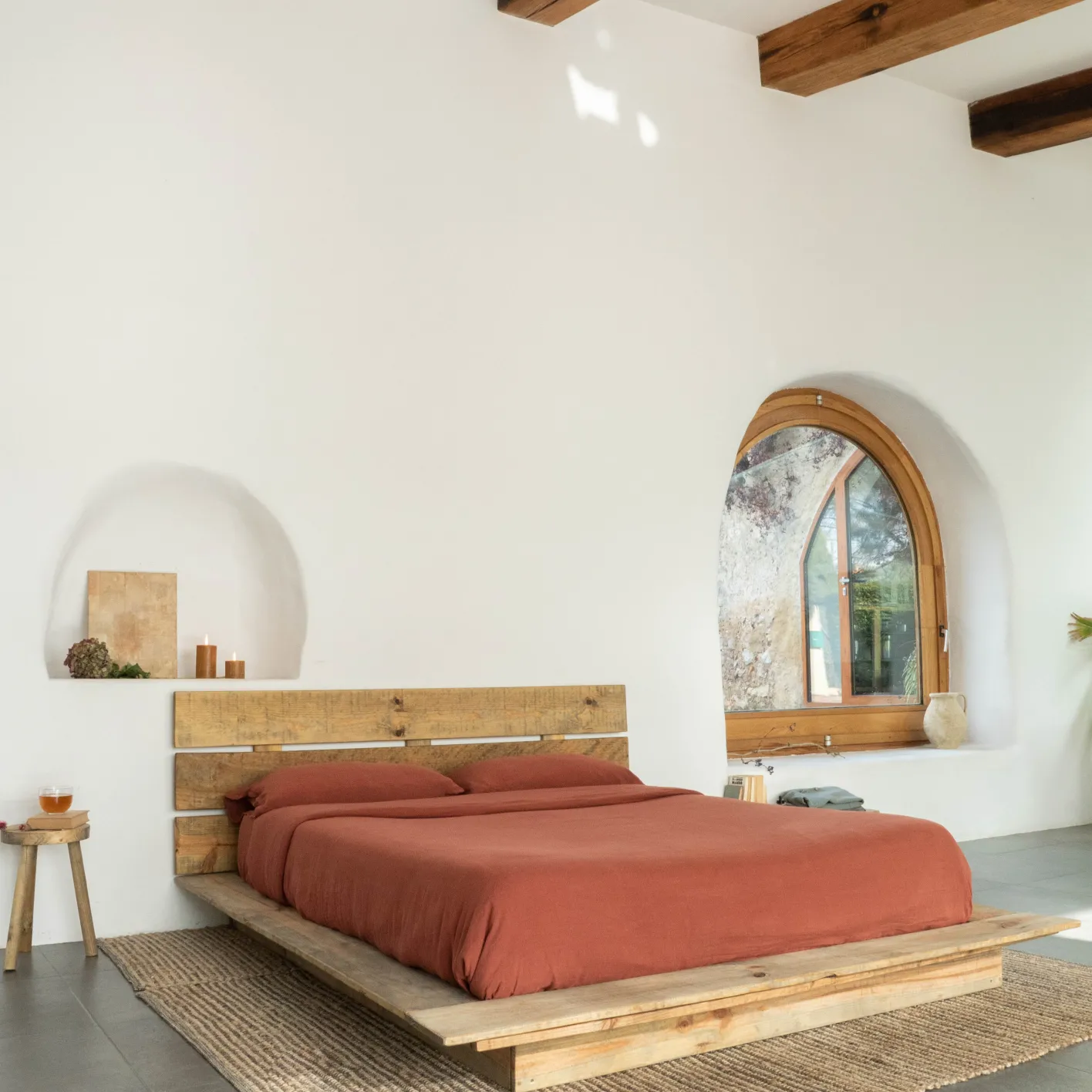 Best Hannun Tatami double avec tête de lit Anhelí