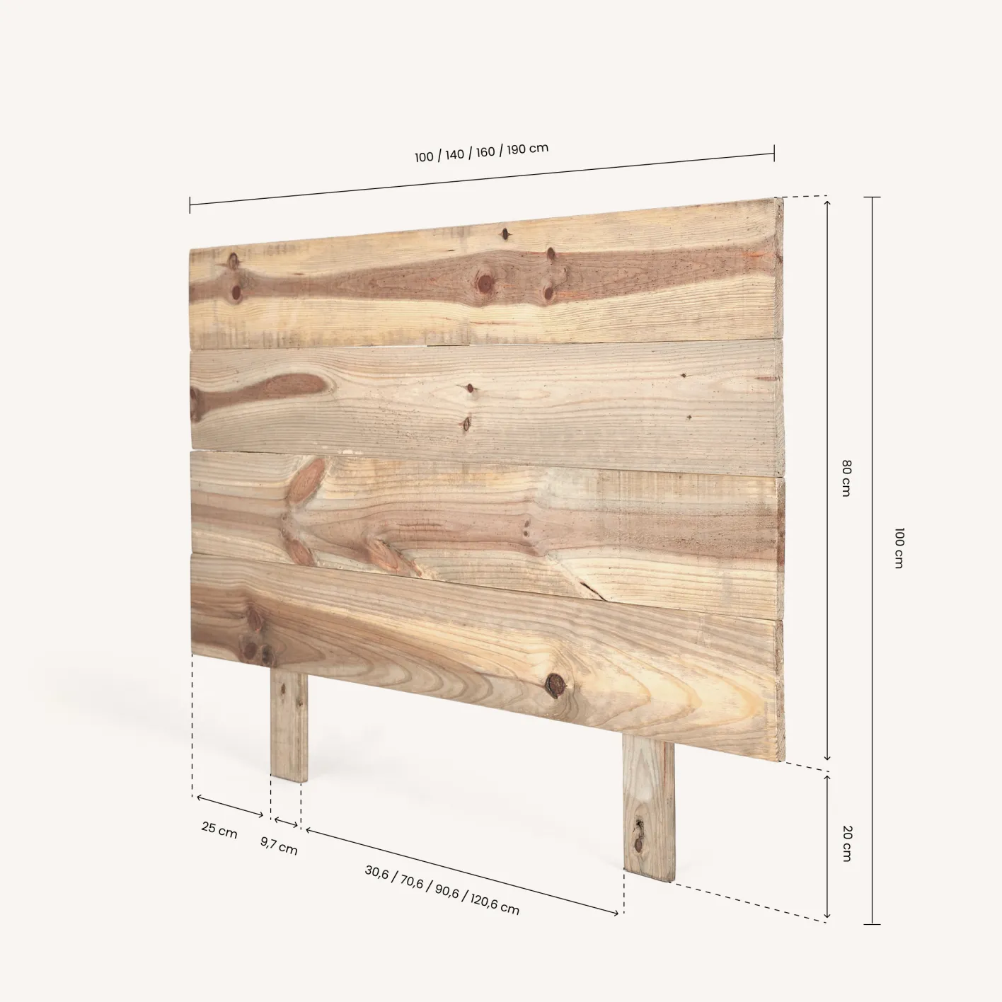 Cheap Hannun Tête de lit Nala en bois recyclé